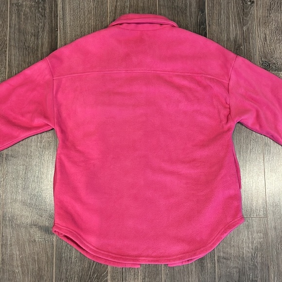 ❌SOLD❌ Gold Hinge | Magenta Boyfriend Shacket - Picture 7 of 8